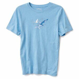 NORTHERN RELECTIONS 100% Cotton Blue T-shirt with Bird print - M